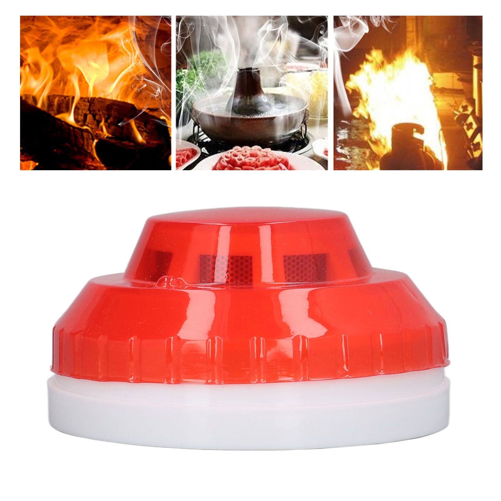 Smoke Detector Photoelectric Prevent Interference Small Wired Fire Alarm for Home Hotel Factory DC 12-24V V1294-YM0523-3111220128011