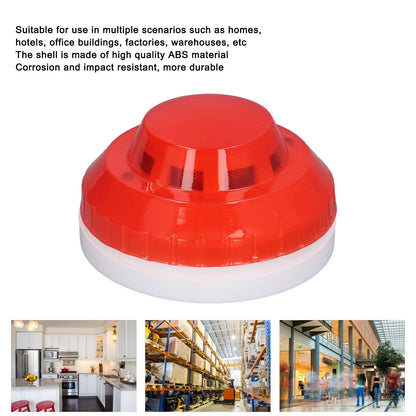 Smoke Detector Photoelectric Prevent Interference Small Wired Fire Alarm for Home Hotel Factory DC 12-24V V1294-YM0523-3111220128011
