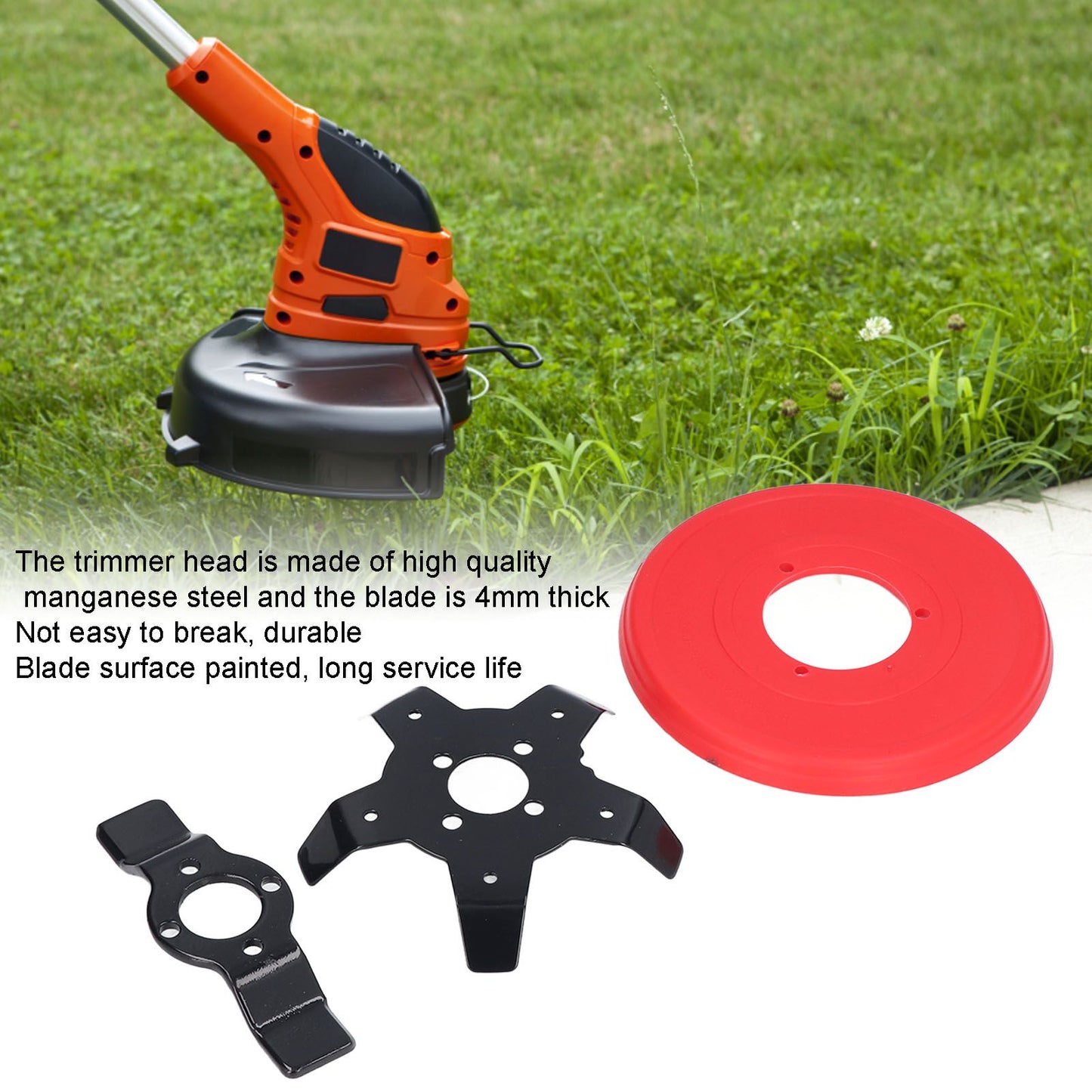 26mm Trimmer Head Handheld Multifunctional Lawn Mower Cutting Head Replacement for Garden V1294-YM0523-3111220128511