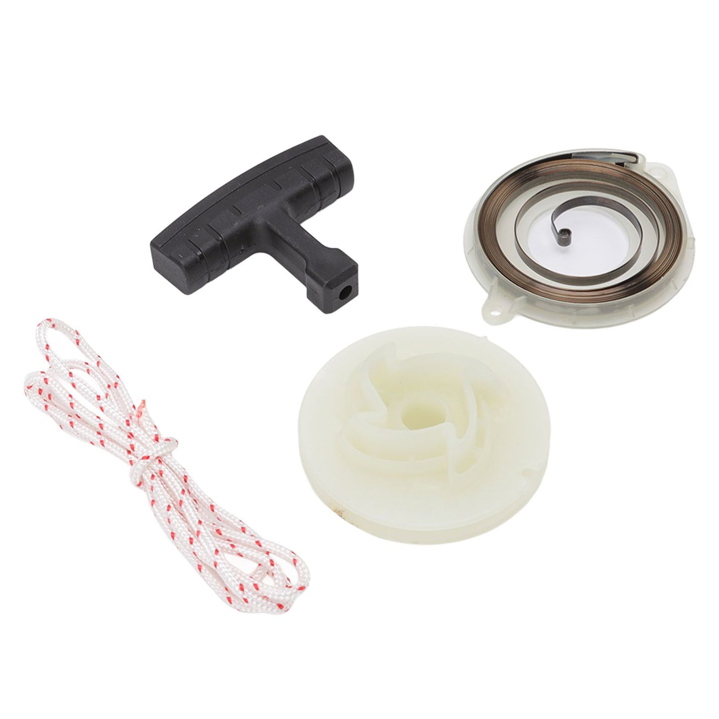 Starter Pulley Replacement Pull Start Pulley Spring Grip Rope Kit for Husqvarna 445e 450 455 460 V1294-YM0523-3111220129111