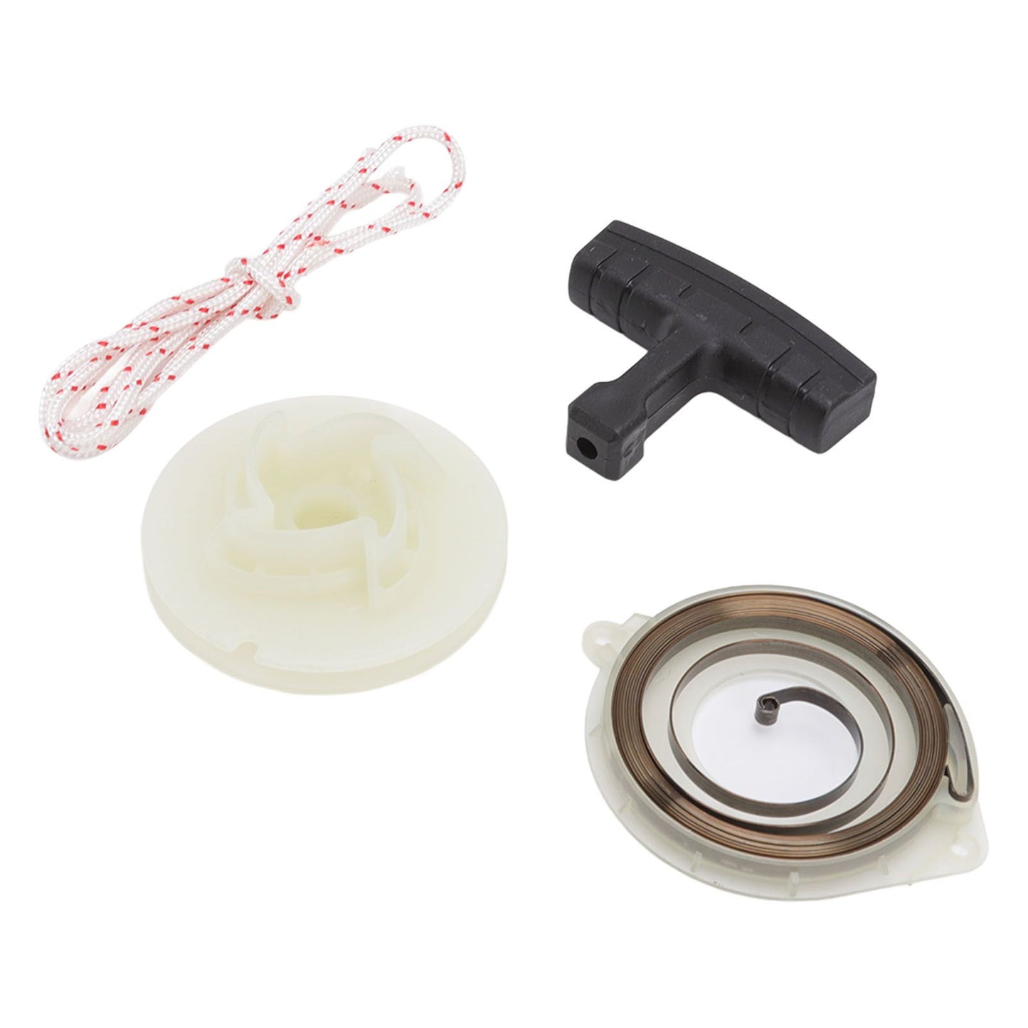 Starter Pulley Replacement Pull Start Pulley Spring Grip Rope Kit for Husqvarna 445e 450 455 460 V1294-YM0523-3111220129111