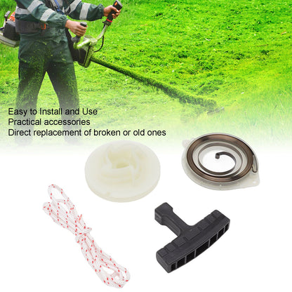 Starter Pulley Replacement Pull Start Pulley Spring Grip Rope Kit for Husqvarna 445e 450 455 460 V1294-YM0523-3111220129111