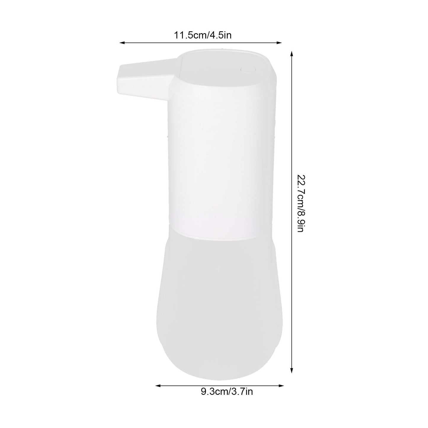 600ml Soap Dispenser Large Capacity Induction Electric Automatic Soap Dispenser for Home BathroomWhite Spray V1294-YM0523-3112210083211
