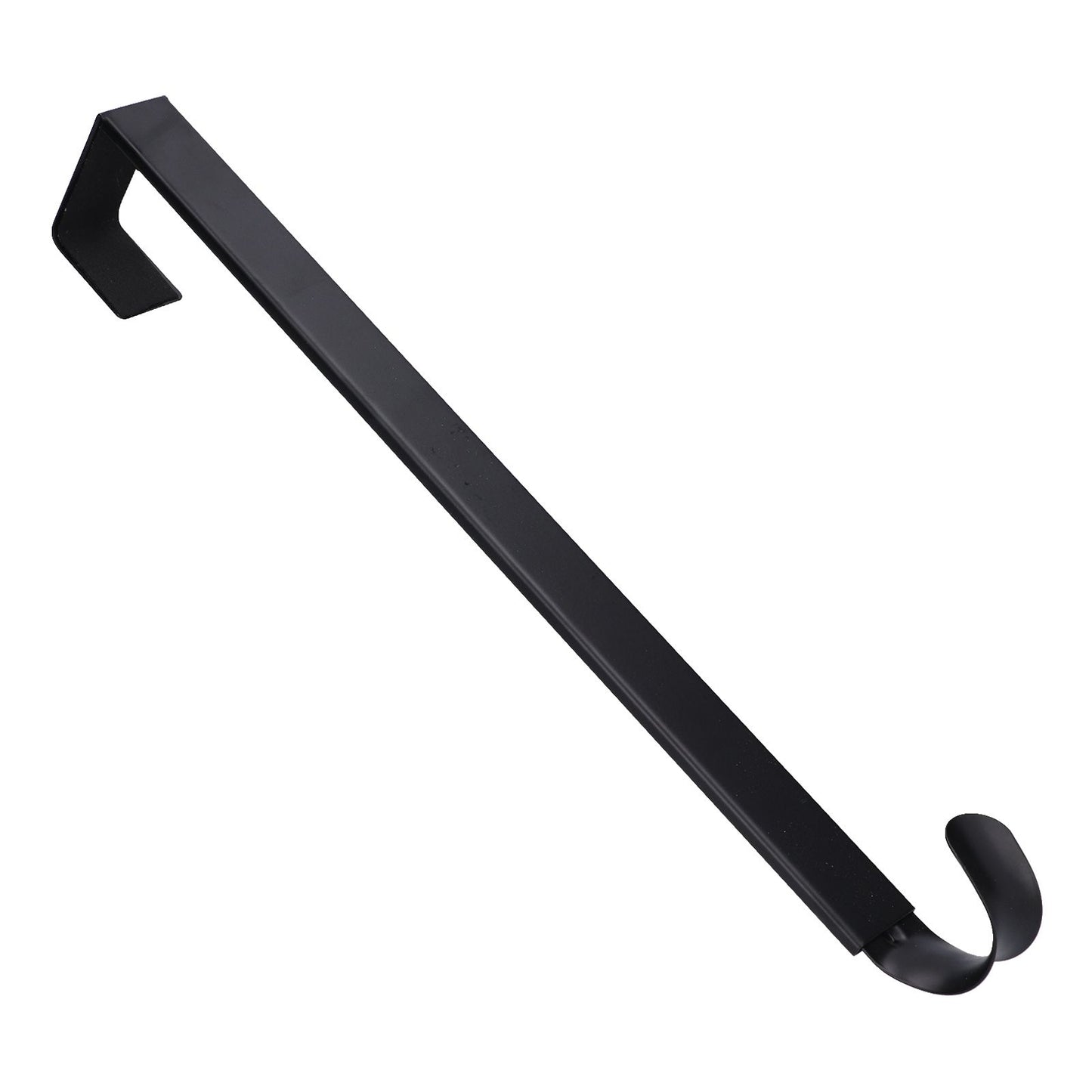 Retractable Door Wreath Hook Adjustable No Punch Door Wreath Hanger Christmas OrnamentBlack V1294-YM0523-3112210097711