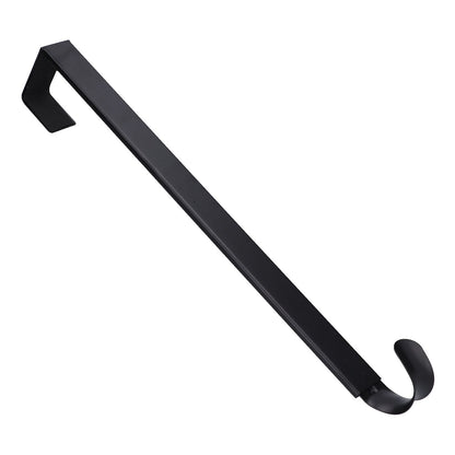 Retractable Door Wreath Hook Adjustable No Punch Door Wreath Hanger Christmas OrnamentBlack V1294-YM0523-3112210097711
