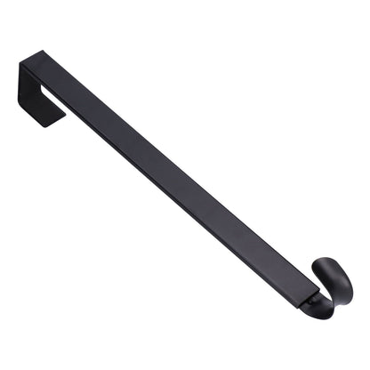 Retractable Door Wreath Hook Adjustable No Punch Door Wreath Hanger Christmas OrnamentBlack V1294-YM0523-3112210097711