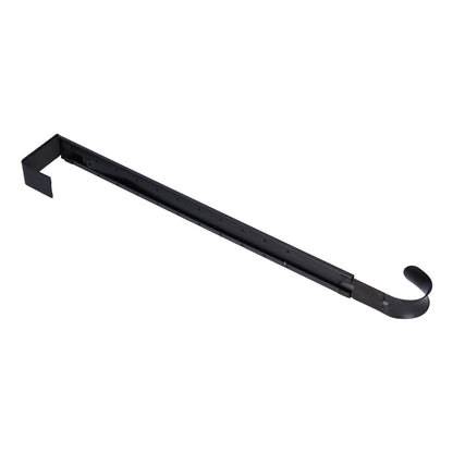 Retractable Door Wreath Hook Adjustable No Punch Door Wreath Hanger Christmas OrnamentBlack V1294-YM0523-3112210097711