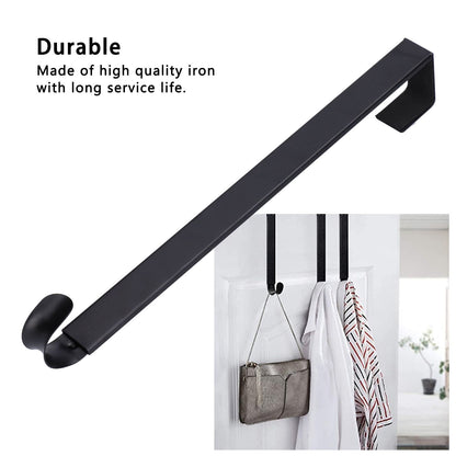 Retractable Door Wreath Hook Adjustable No Punch Door Wreath Hanger Christmas OrnamentBlack V1294-YM0523-3112210097711
