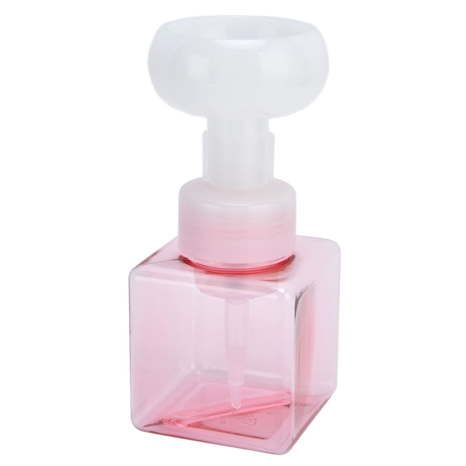250ml Foaming Bottle PETG Plastic Flower Foam Dispenser Square Bottles for Cosmetic PackagingTransparent V1294-YM0523-3112210100012