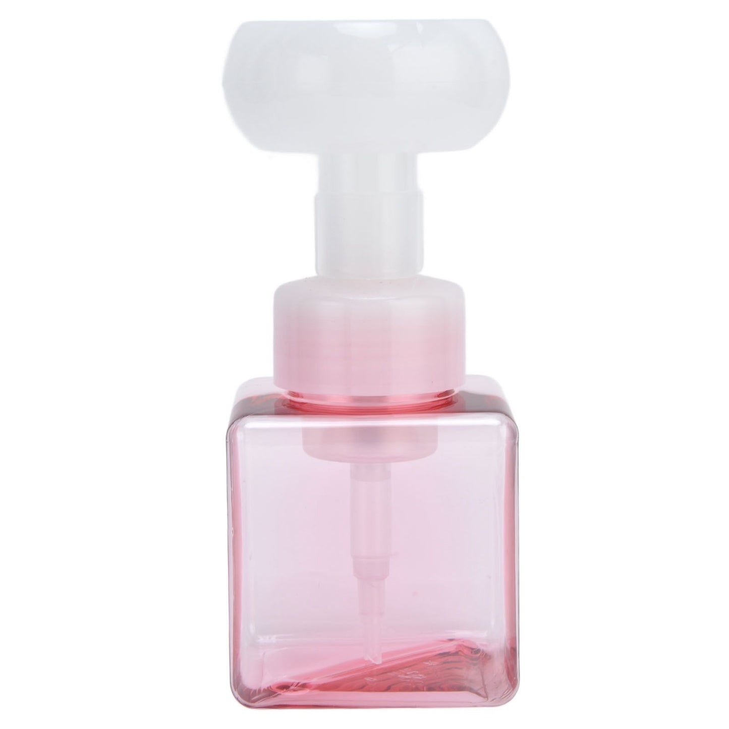 250ml Foaming Bottle PETG Plastic Flower Foam Dispenser Square Bottles for Cosmetic PackagingTransparent V1294-YM0523-3112210100012