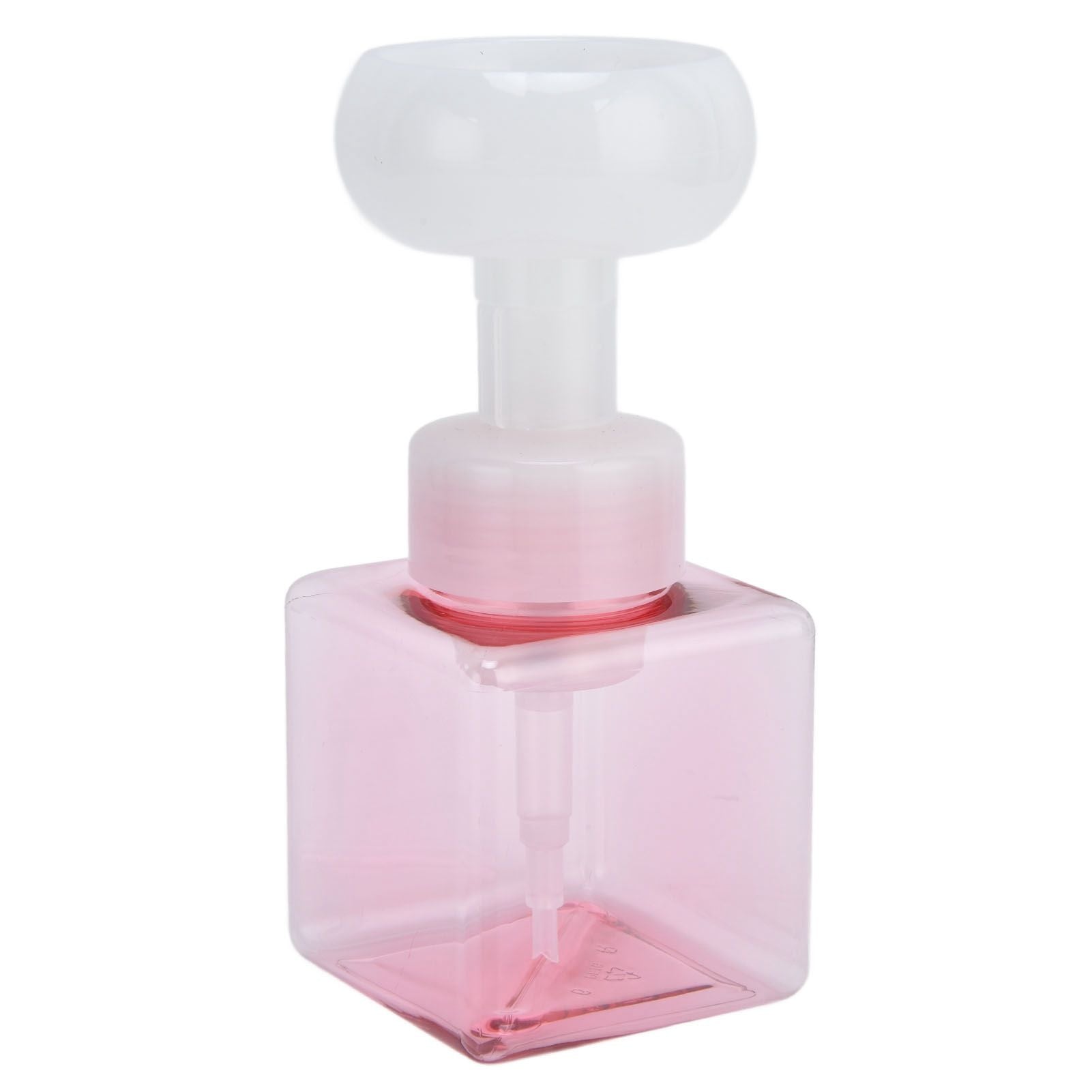 250ml Foaming Bottle PETG Plastic Flower Foam Dispenser Square Bottles for Cosmetic PackagingTransparent V1294-YM0523-3112210100012