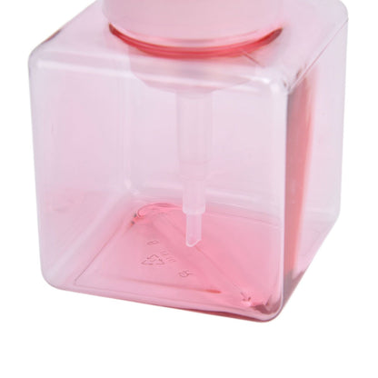 250ml Foaming Bottle PETG Plastic Flower Foam Dispenser Square Bottles for Cosmetic PackagingTransparent V1294-YM0523-3112210100012