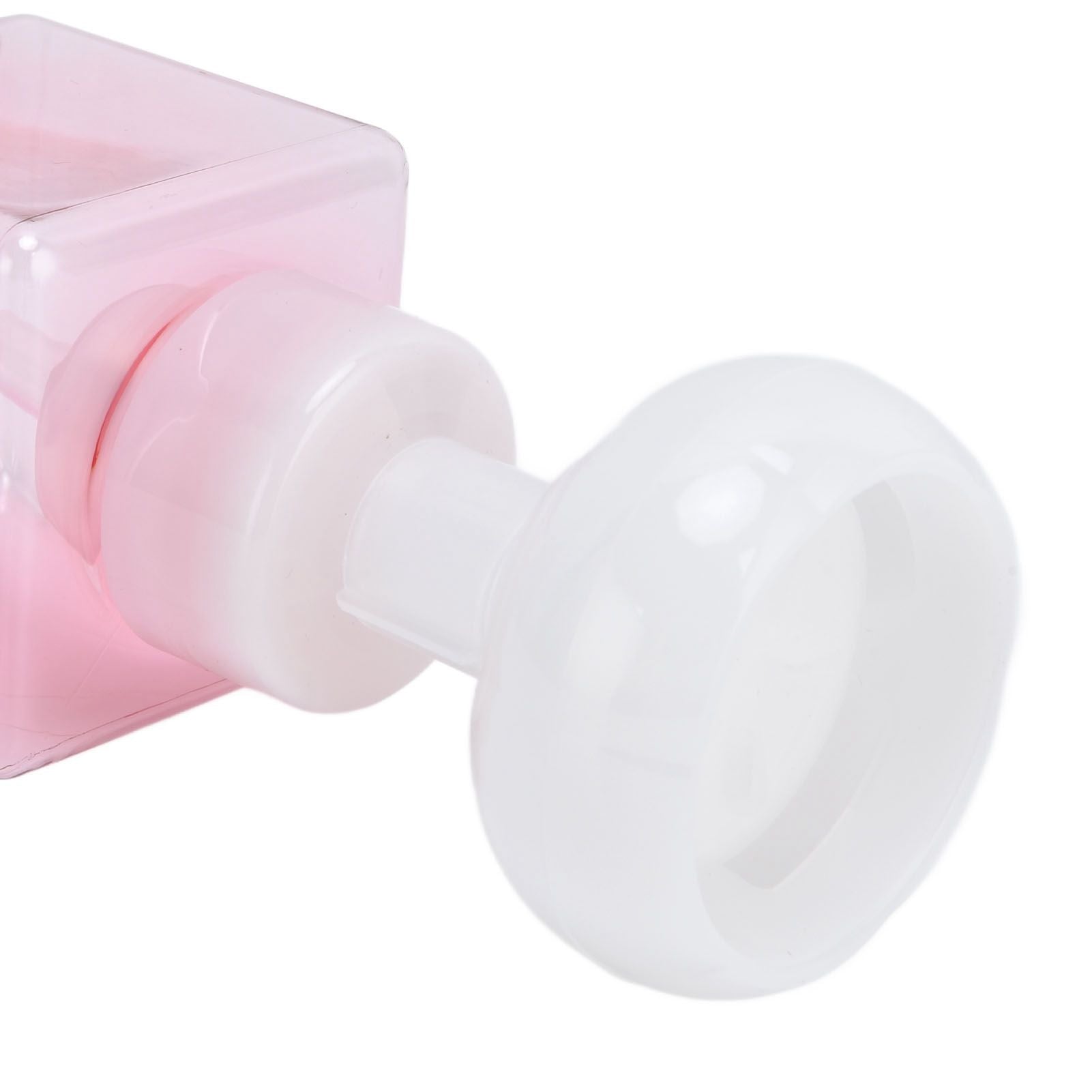 250ml Foaming Bottle PETG Plastic Flower Foam Dispenser Square Bottles for Cosmetic PackagingTransparent V1294-YM0523-3112210100012