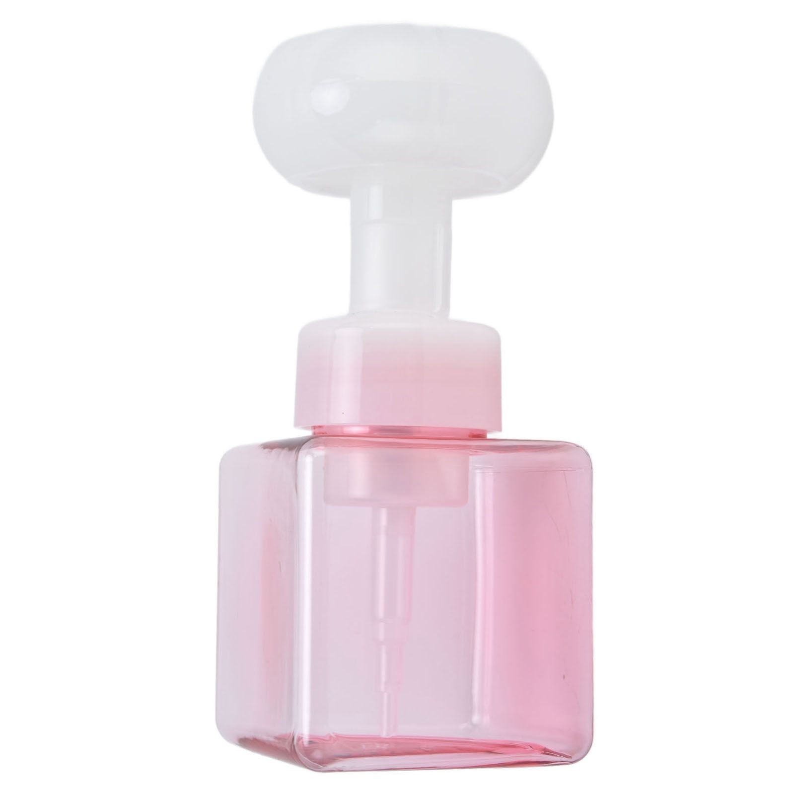 250ml Foaming Bottle PETG Plastic Flower Foam Dispenser Square Bottles for Cosmetic PackagingTransparent V1294-YM0523-3112210100012