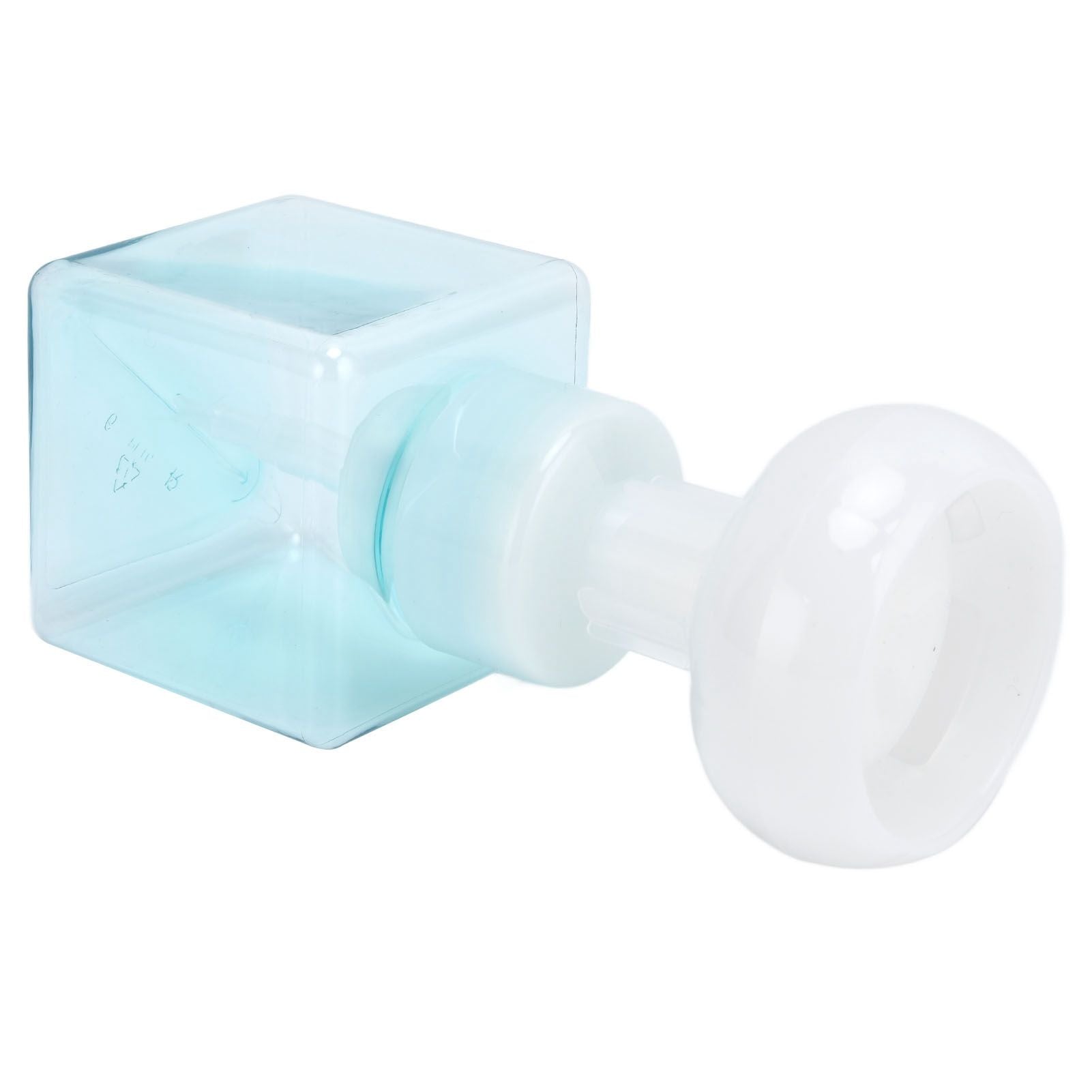 250ml Foaming Bottle PETG Plastic Flower Foam Dispenser Square Bottles for Cosmetic PackagingTransparent Blue V1294-YM0523-3112210100013