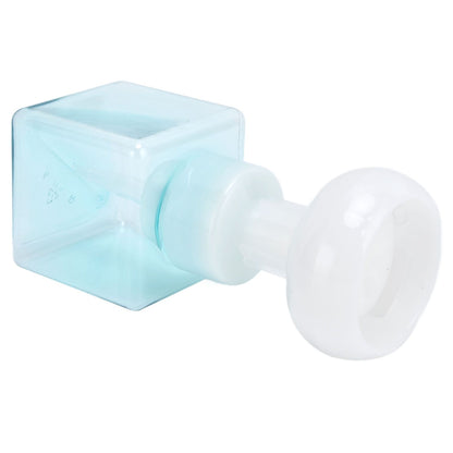 250ml Foaming Bottle PETG Plastic Flower Foam Dispenser Square Bottles for Cosmetic PackagingTransparent Blue V1294-YM0523-3112210100013