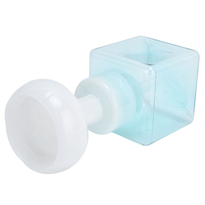 250ml Foaming Bottle PETG Plastic Flower Foam Dispenser Square Bottles for Cosmetic PackagingTransparent Blue V1294-YM0523-3112210100013