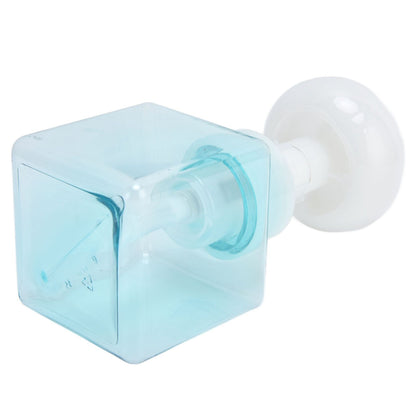 250ml Foaming Bottle PETG Plastic Flower Foam Dispenser Square Bottles for Cosmetic PackagingTransparent Blue V1294-YM0523-3112210100013