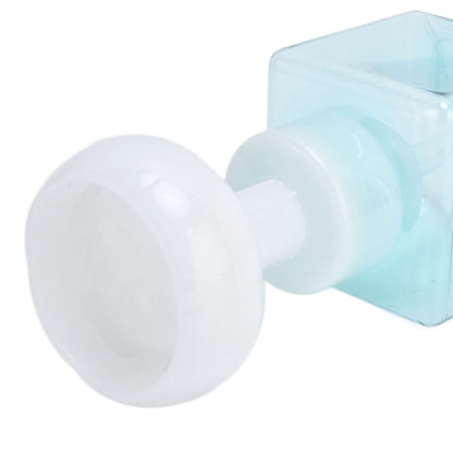 250ml Foaming Bottle PETG Plastic Flower Foam Dispenser Square Bottles for Cosmetic PackagingTransparent Blue V1294-YM0523-3112210100013
