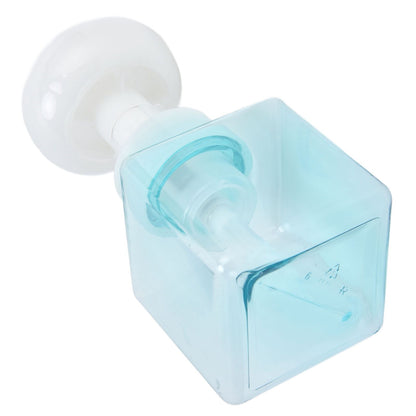 250ml Foaming Bottle PETG Plastic Flower Foam Dispenser Square Bottles for Cosmetic PackagingTransparent Blue V1294-YM0523-3112210100013