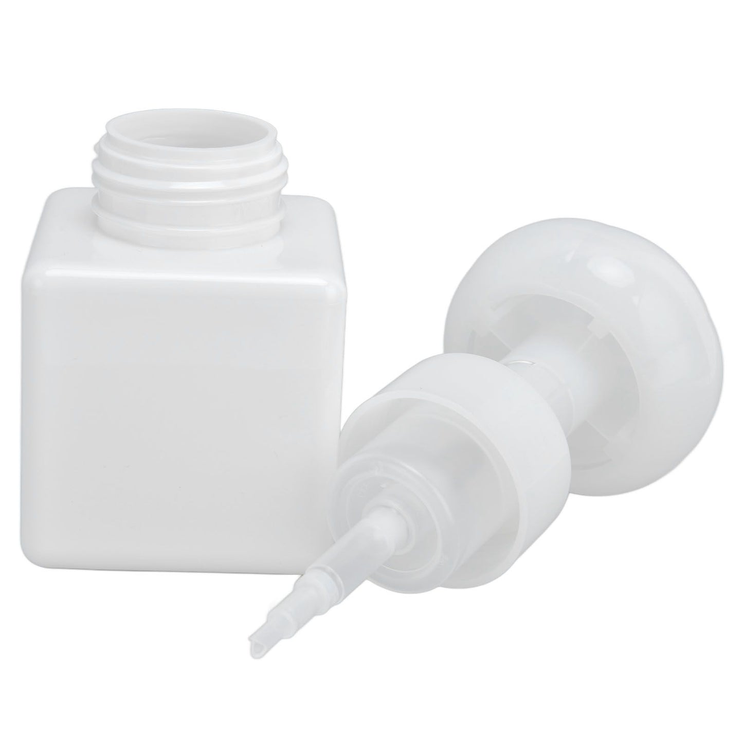 250ml Foaming Bottle PETG Plastic Flower Foam Dispenser Square Bottles for Cosmetic PackagingWhite V1294-YM0523-3112210100014