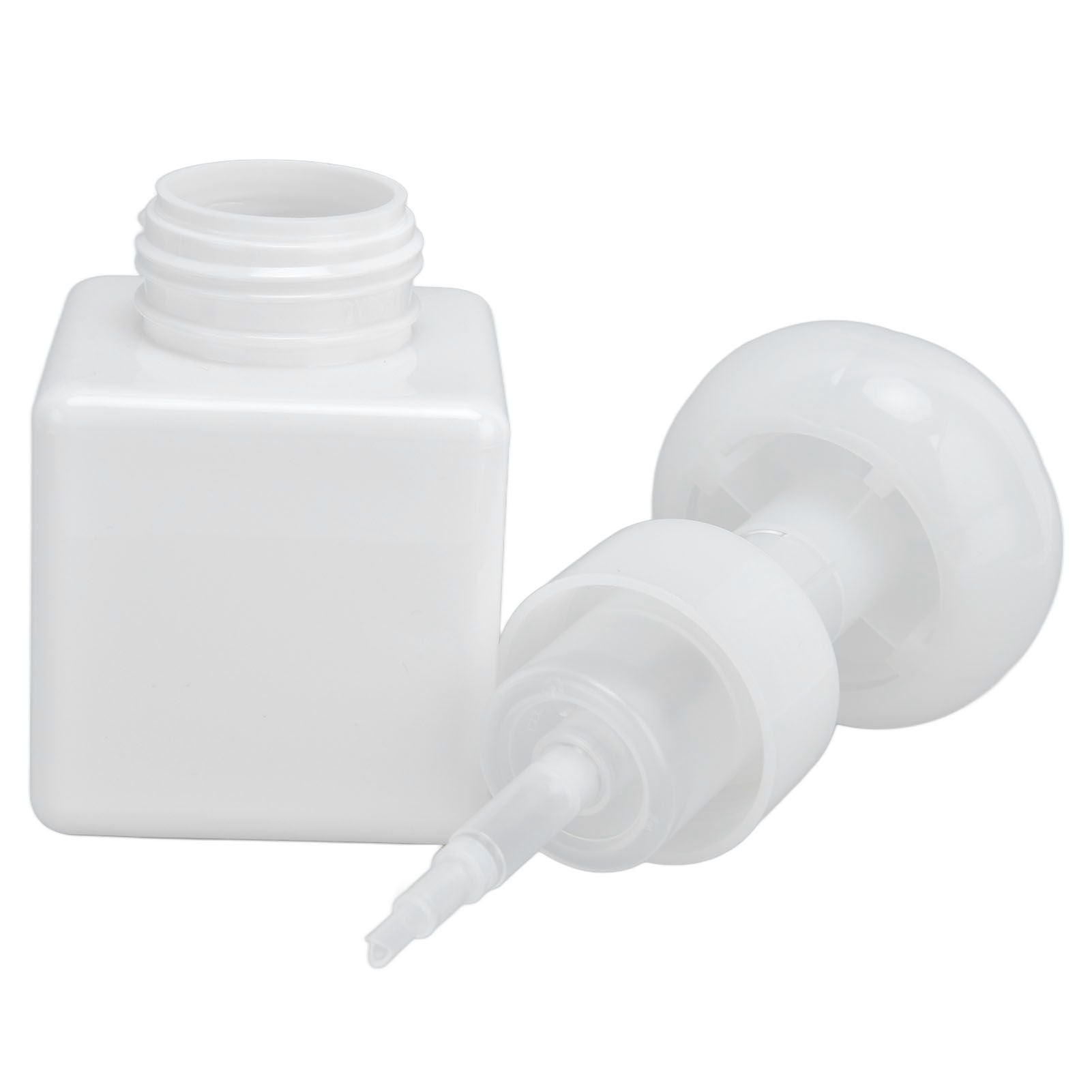 250ml Foaming Bottle PETG Plastic Flower Foam Dispenser Square Bottles for Cosmetic PackagingWhite V1294-YM0523-3112210100014