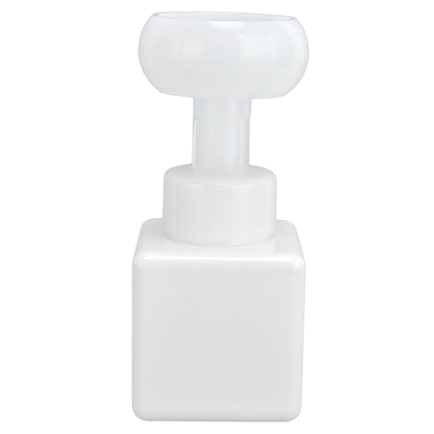 250ml Foaming Bottle PETG Plastic Flower Foam Dispenser Square Bottles for Cosmetic PackagingWhite V1294-YM0523-3112210100014