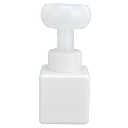 250ml Foaming Bottle PETG Plastic Flower Foam Dispenser Square Bottles for Cosmetic PackagingWhite V1294-YM0523-3112210100014