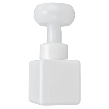 250ml Foaming Bottle PETG Plastic Flower Foam Dispenser Square Bottles for Cosmetic PackagingWhite V1294-YM0523-3112210100014