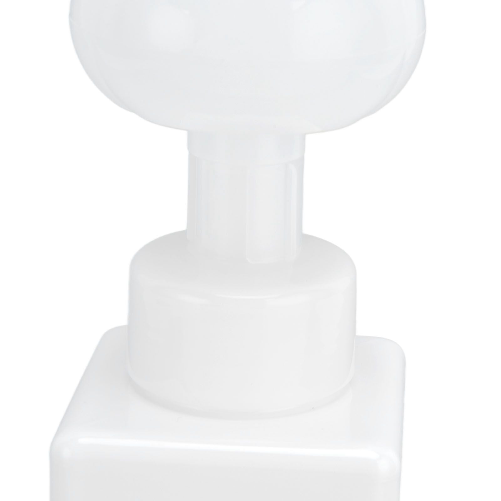 250ml Foaming Bottle PETG Plastic Flower Foam Dispenser Square Bottles for Cosmetic PackagingWhite V1294-YM0523-3112210100014
