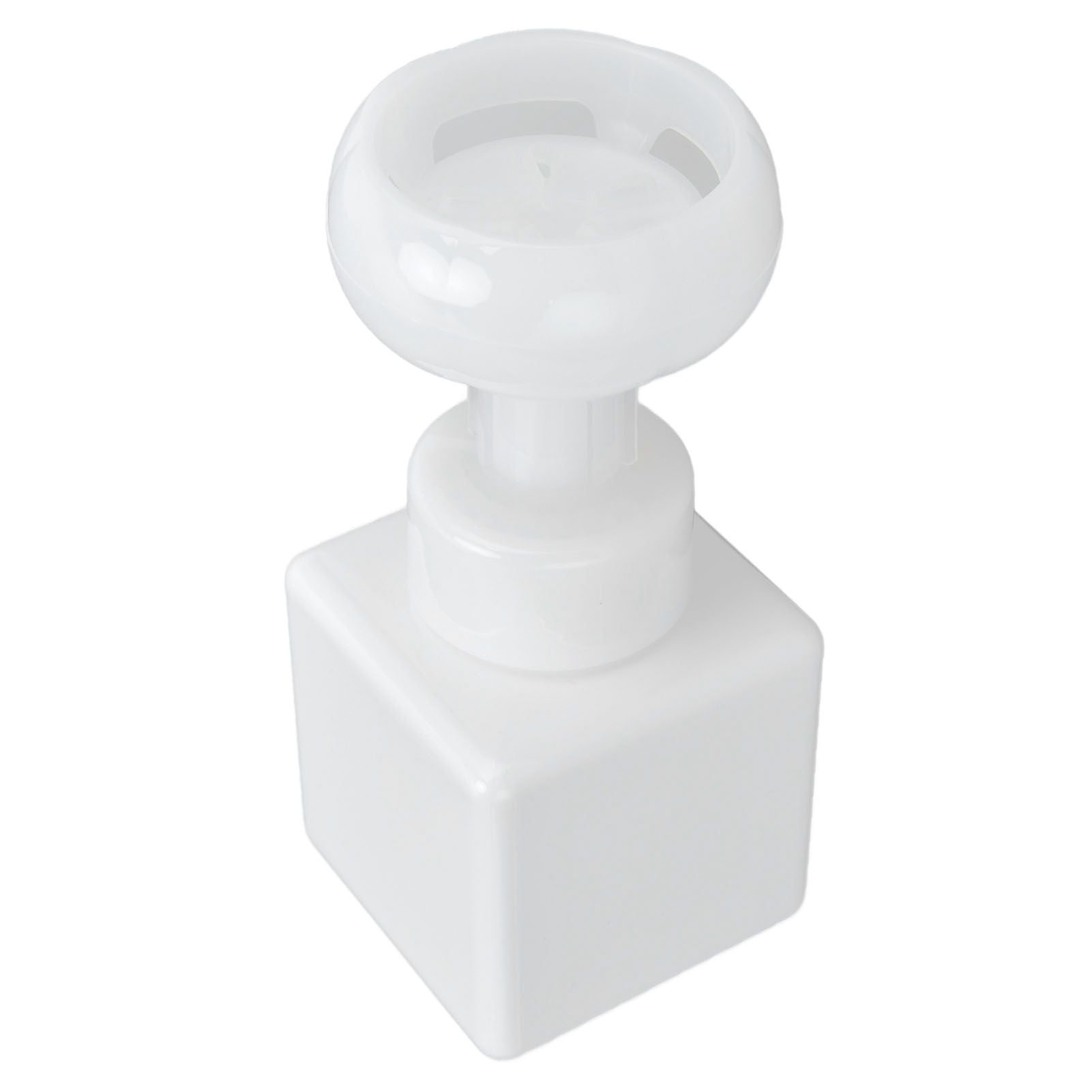 250ml Foaming Bottle PETG Plastic Flower Foam Dispenser Square Bottles for Cosmetic PackagingWhite V1294-YM0523-3112210100014