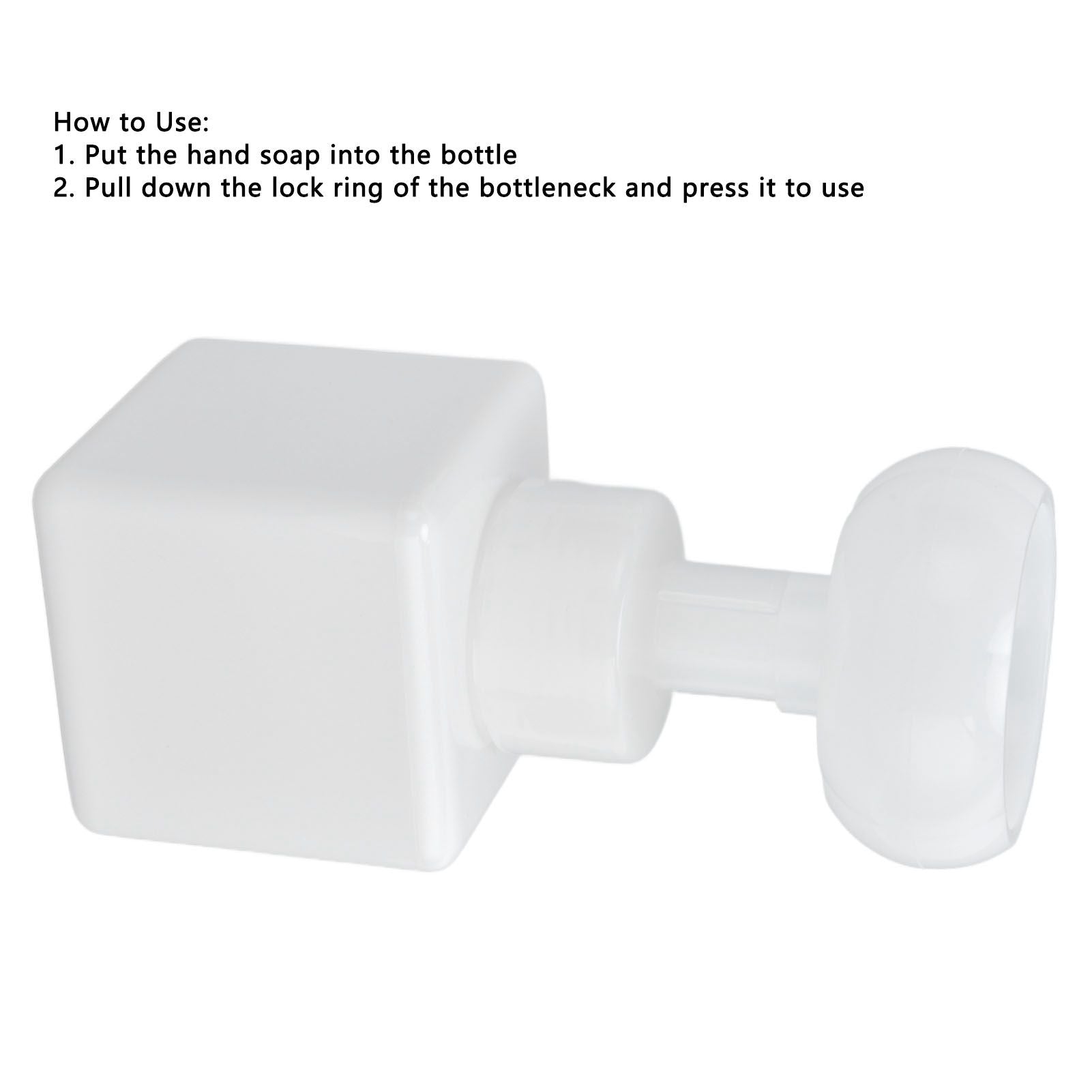 250ml Foaming Bottle PETG Plastic Flower Foam Dispenser Square Bottles for Cosmetic PackagingWhite V1294-YM0523-3112210100014
