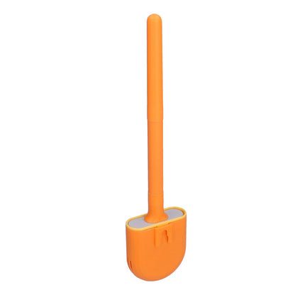 Wall Mounted Toilet Brush Drying Holder Set with Detachable Handle Cleaning Tool for Home Hotel BathroomOrange V1294-YM0523-3112210101011