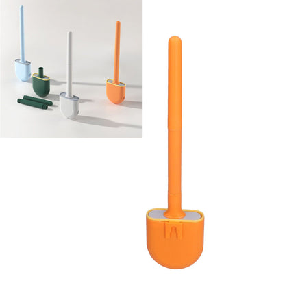 Wall Mounted Toilet Brush Drying Holder Set with Detachable Handle Cleaning Tool for Home Hotel BathroomOrange V1294-YM0523-3112210101011