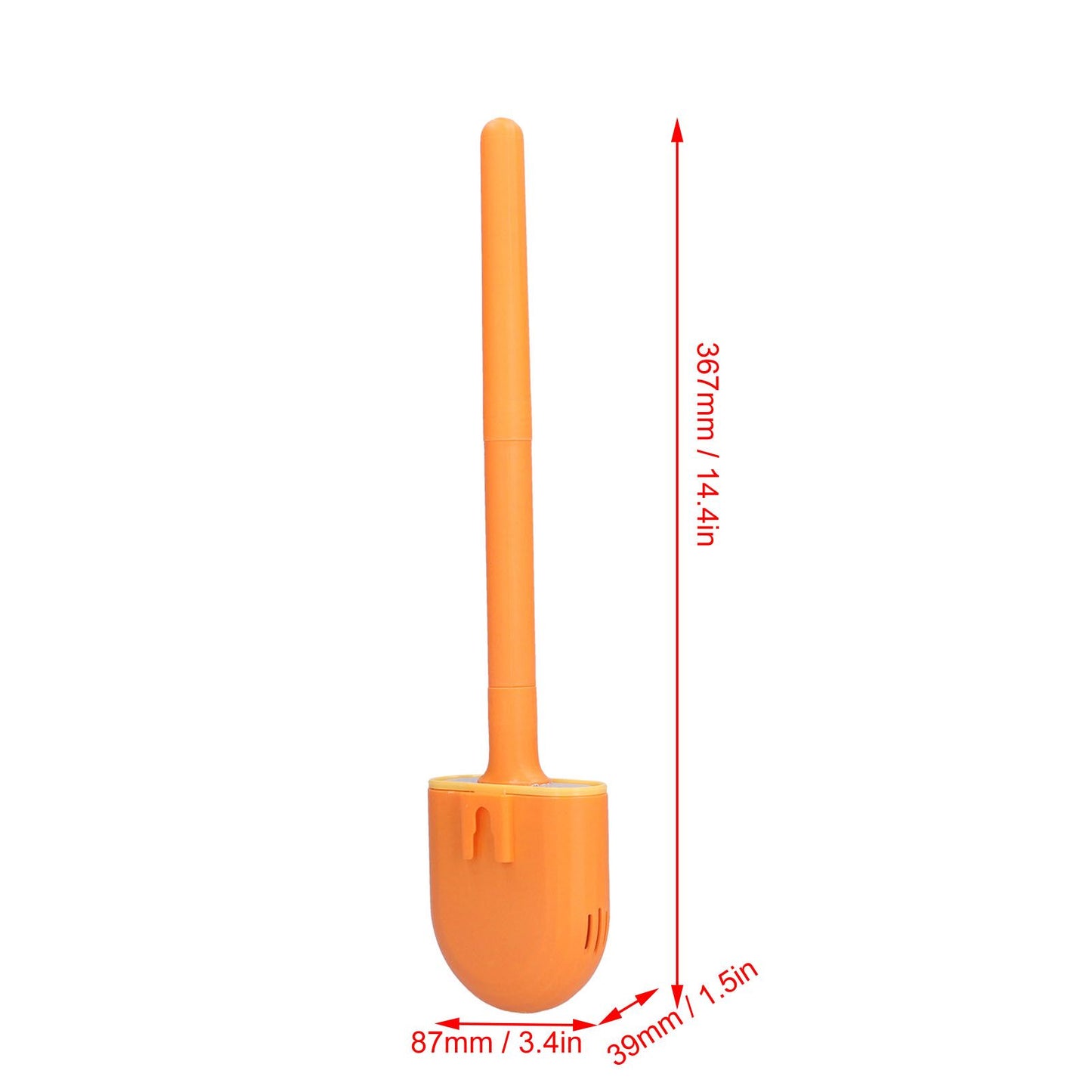 Wall Mounted Toilet Brush Drying Holder Set with Detachable Handle Cleaning Tool for Home Hotel BathroomOrange V1294-YM0523-3112210101011