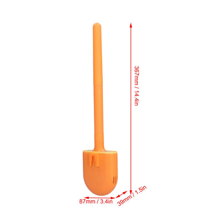 Wall Mounted Toilet Brush Drying Holder Set with Detachable Handle Cleaning Tool for Home Hotel BathroomOrange V1294-YM0523-3112210101011