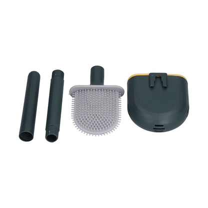 Wall Mounted Toilet Brush Drying Holder Set with Detachable Handle Cleaning Tool for Home Hotel BathroomGreen V1294-YM0523-3112210101012