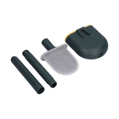 Wall Mounted Toilet Brush Drying Holder Set with Detachable Handle Cleaning Tool for Home Hotel BathroomGreen V1294-YM0523-3112210101012