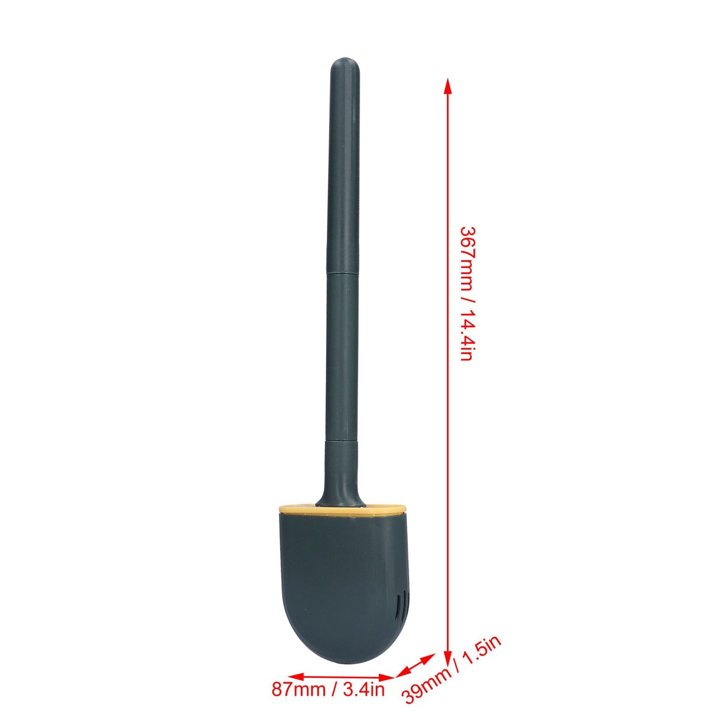 Wall Mounted Toilet Brush Drying Holder Set with Detachable Handle Cleaning Tool for Home Hotel BathroomGreen V1294-YM0523-3112210101012