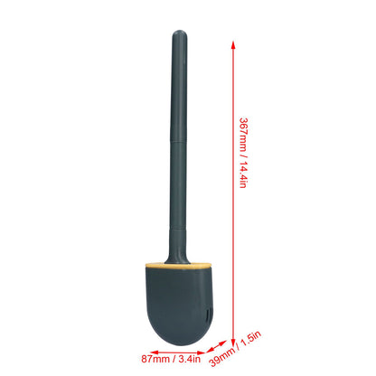 Wall Mounted Toilet Brush Drying Holder Set with Detachable Handle Cleaning Tool for Home Hotel BathroomGreen V1294-YM0523-3112210101012