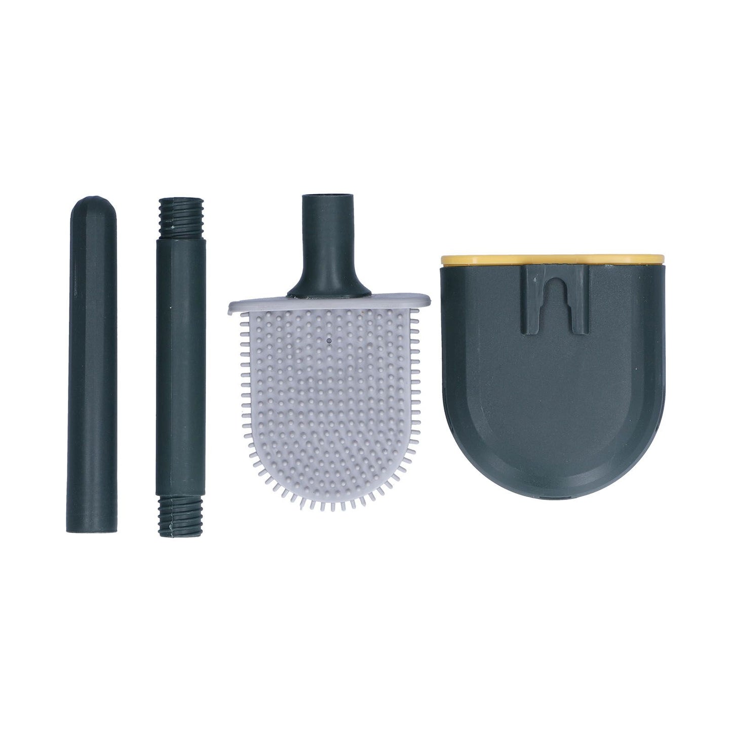 Wall Mounted Toilet Brush Drying Holder Set with Detachable Handle Cleaning Tool for Home Hotel BathroomGreen V1294-YM0523-3112210101012