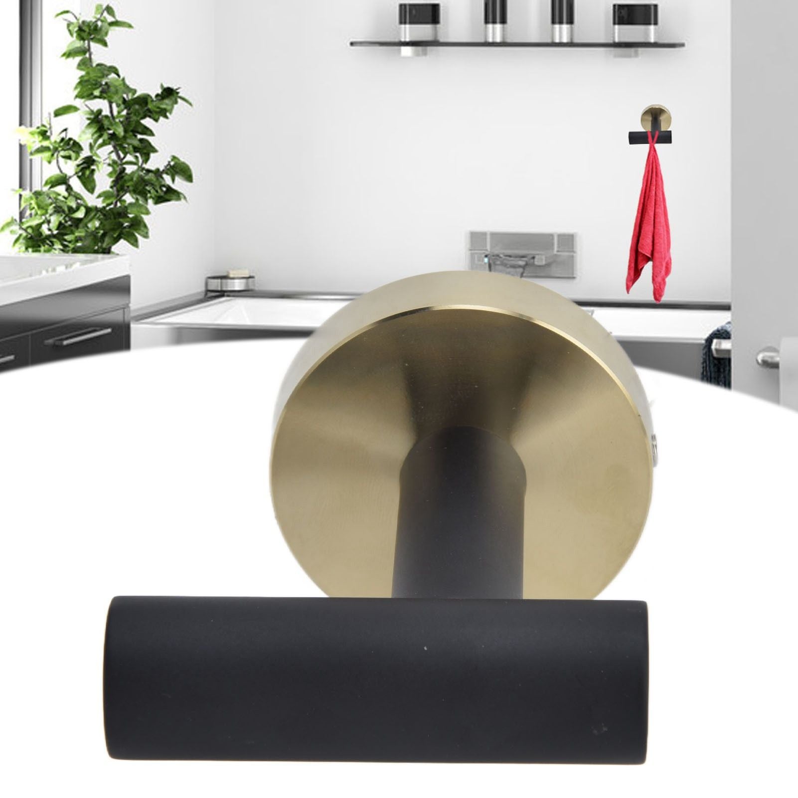Towel Bar 4 Protective Layers Elegant Style Black Gold Bath Accessories for Kitchen Hotel V1294-YM0523-3112210102011