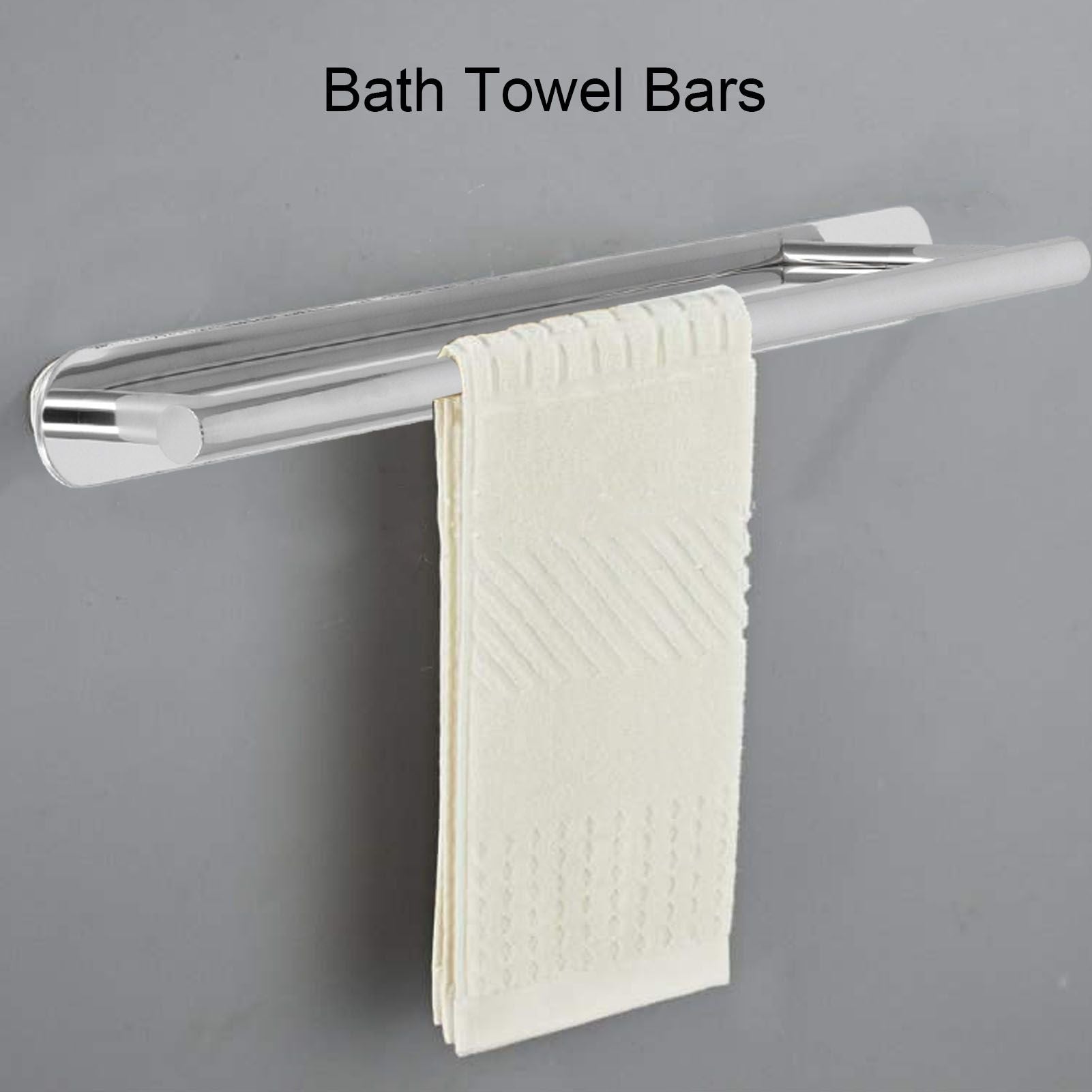 Towel Bar Stainless Steel Self Adhesive Wall Mounted Holder Bathroom Hardware Accessories50cm V1294-YM0523-3112210102412