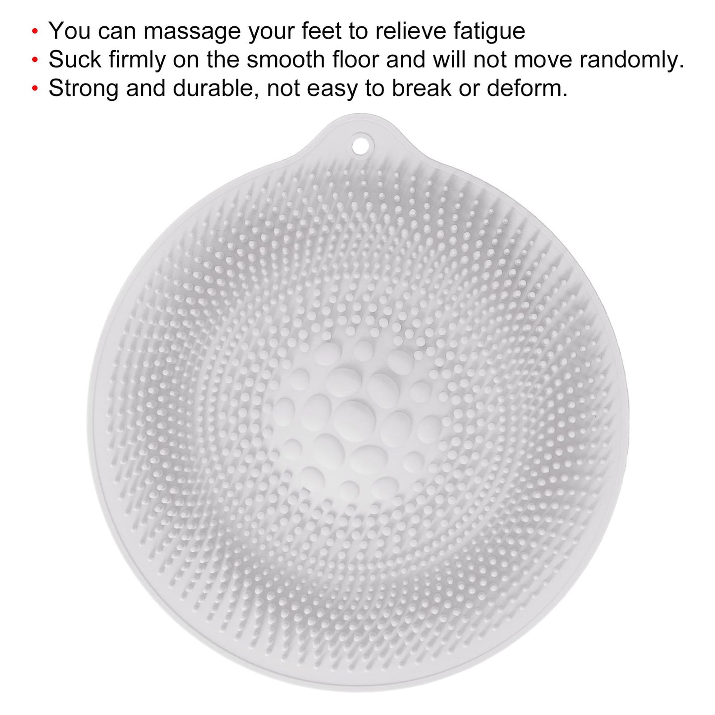 Natural Rubber Foot Bath Mat Innovative Anti Slip Shower Mat for Bathroom Foot Massager KitchenLight Gray V1294-YM0523-3112210103011