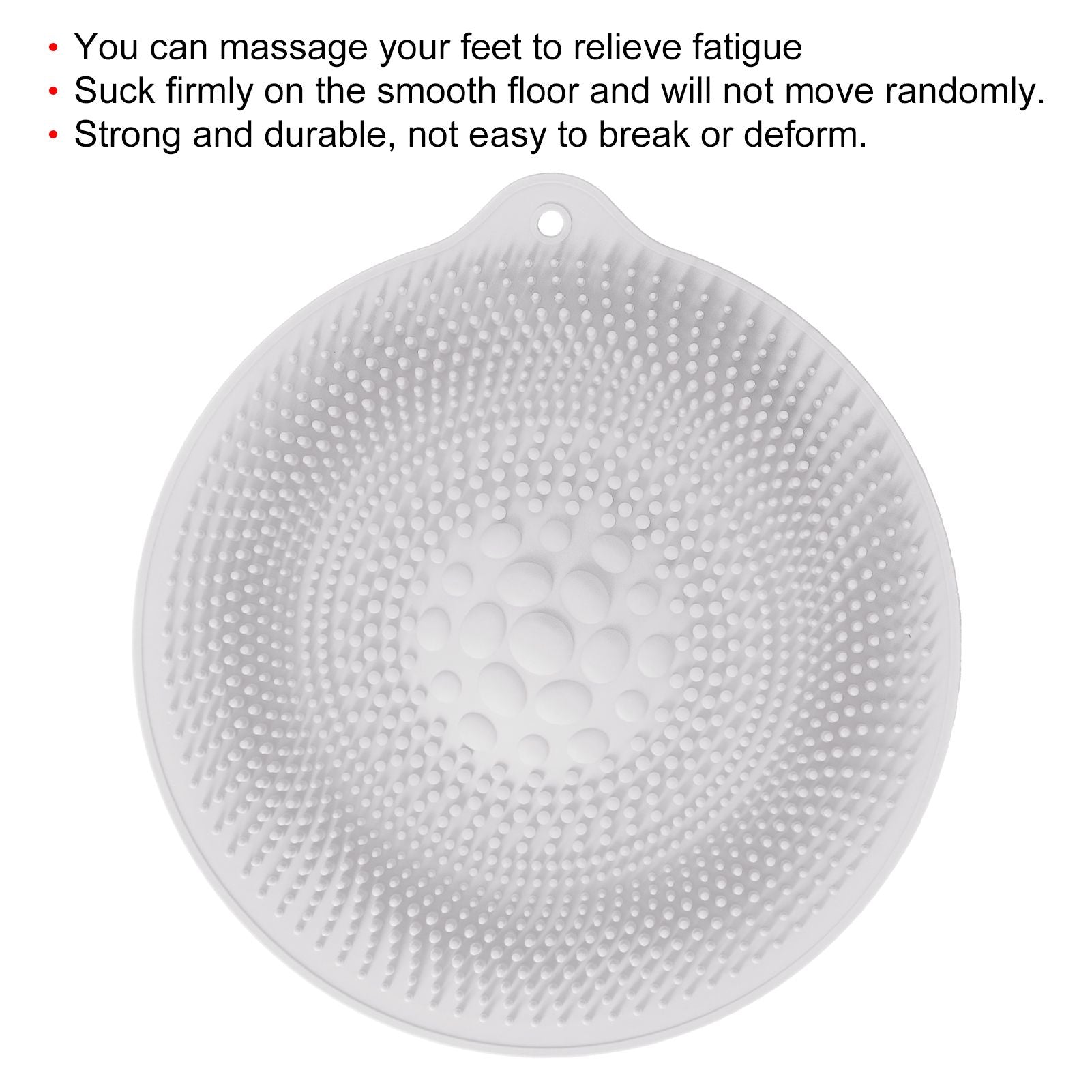 Natural Rubber Foot Bath Mat Innovative Anti Slip Shower Mat for Bathroom Foot Massager KitchenLight Gray V1294-YM0523-3112210103011