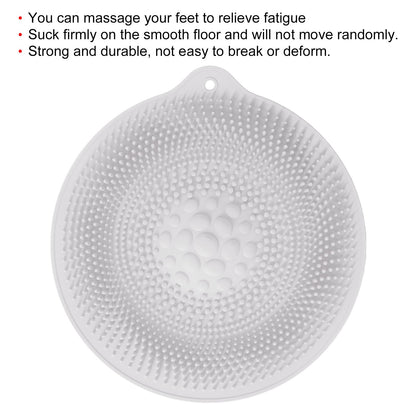 Natural Rubber Foot Bath Mat Innovative Anti Slip Shower Mat for Bathroom Foot Massager KitchenLight Gray V1294-YM0523-3112210103011