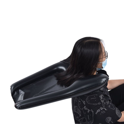 Inflatable Shampoo Bowl Portable Hair Washing Tray with Inflator Pump Lightweight Shampoo Basin V1294-YM0523-3112210103611