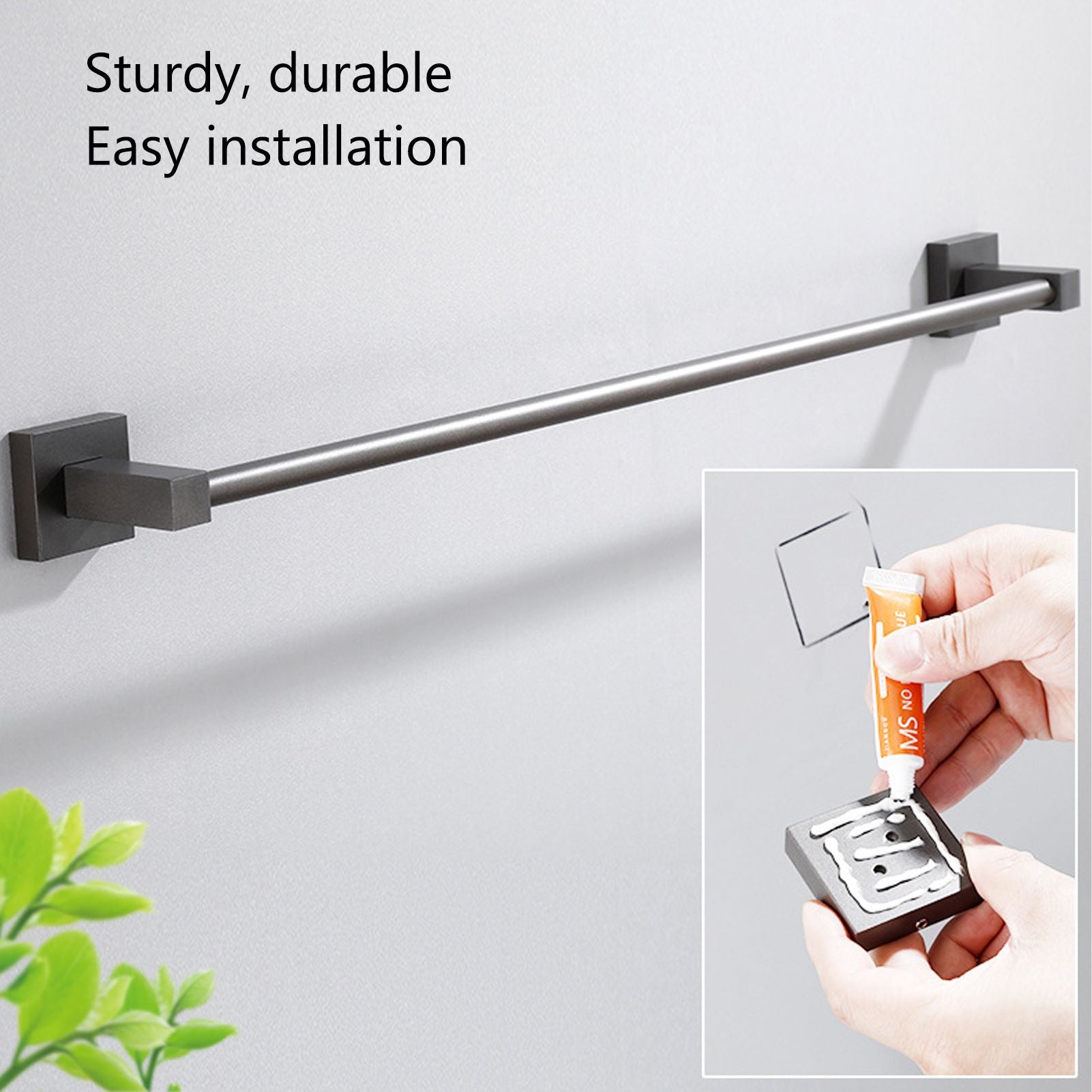 Slippers Rack Grey Wall Mounted Hanging Shoe Organizer Bathroom Storage Accessories V1294-YM0523-3112210104811