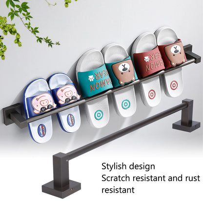 Slippers Rack Grey Wall Mounted Hanging Shoe Organizer Bathroom Storage Accessories V1294-YM0523-3112210104811