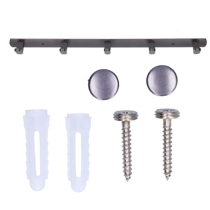 45cm Row Hook Wall Mount Aluminium Alloy Coat Towel Hook for Kitchen Bathroom Bedroom Closet V1294-YM0523-3112210104911